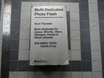 Used Prospec Electronic Shoe Mount Flash Auto Thyristor With Box Tested Canon. Fixed Price $11.99.