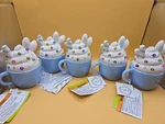 5 Easter Ceramic Led Light Latte Coco Cup Bunny Ears Spring Decor Hobby Lobby. Fixed Price $60.00.