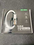 Jeemak 10" Table Top Led Bicolor Dimmable Ring Light With Mini Stand New. Fixed Price $14.95.