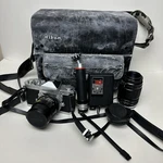 Vtg Nikkormat Nikon Camera W 28MM 35MM Lens Vivitar Flash Japan Yashica ST-7. Fixed Price $122.42.