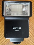 Vintage Vivitar 1800 Electronic Flash 35 Mm Camera Shoe Mount. Fixed Price $8.75.