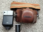 Olympus OM-1 Md W/ Zuiko 50MM 1:1.8 Lens & Leather Case Strap Braun 28BC. Fixed Price $249.99.
