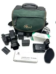 Konica Minolta Dimage Super Fine Evf A2 Digital Bridge Camera Lot + Battery Grip. Fixed Price $293.05.
