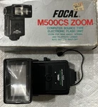 Vintage Focal M500CS-ZOOM Auto Electronic Camera Flash Unit Untested. Fixed Price $11.00.