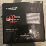 Craphy Led C-176 Photo/video Fill Light. Fixed Price $18.95.