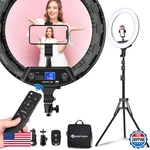 Yesker 18 Wireless Remote Lcd Screen Tripod Stand 65W Led. Fixed Price $158.11.