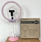 Zomei Pink Vlogger ZM128 Phone Beauty Led Ring Light Adjustable Color Dimmable. Fixed Price $139.99.