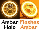 7" Headlights Amber Halo Flashes On Turning Dodge Plymouth Breeze Phoenix. Fixed Price $343.46.