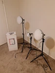 Smith Vector KT750 Photo Lighting Kit W/reflectors, Diffusers, Stands - No Bulbs. Fixed Price $79.50.