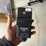 Achiever Auto Thyristor 260T Camera Flash W/case Shoe Mount Untested. Fixed Price $8.00.