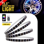 4PCS 15.5" Rgb & Chasing Flow 3 Row Led Wheel Ring Rim Lights For Truck Car Set. Fixed Price $105.44.