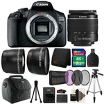 Canon Eos 2000D 24.1MP Dslr Camera + 18-55MM Lens 8GB Accessory Bundle. Fixed Price $472.99.