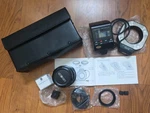 Minolta Macro Flash 1200 Af Control Unit W/ Manual Ring Maxxum Plus Lens. Fixed Price $99.00.