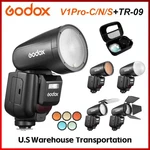 Godox V1PROC/N/S Ttl Round Head Flash Speedlite TR-09 For Nikon Canon Sony. Fixed Price $329.00.
