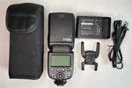 Neewer TT850 Li-ion Flash With Charger And Bag- No Battery Included- Tested. Fixed Price $64.99.