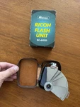 Ricoh BC-605D Vintage Bulb Flash Gun. With Leather Case Fan Unit W/ Box. Fixed Price $10.34.