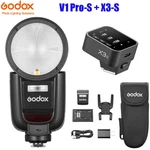 Godox V1 Pro Ttl Round Head Camera Flash Hss Speedlite + X3 Trigger For Sony. Fixed Price $349.00.
