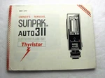 Sunpak Auto 311 Thyristor Camera Flash Owners Instructions Manual Book Vintage. Fixed Price $9.00.