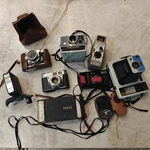 Vintage Cameras Lot Polaroid Kodak Nissin 8MM Film 35MM Untested Collection B&h. Fixed Price $99.99.