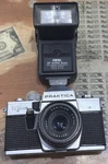 Praktica Super TL2 35MM Slr Film Camera W/ Domiplan 50MM & Electronic Flash Unit. Fixed Price $65.00.