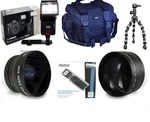 Nikon D3100 D3200 Essential Accessory Kit Gadget Bag Lenses Flash Tripod. Fixed Price $142.95.