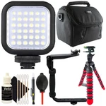Bower Digital Compact Led Video Light With Accessory Bundle. Fixed Price $51.10.