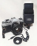Vintage Canon AT-1 35 Mm Film Camera, Sunpak Thyristor-sold For Parts Repair. Fixed Price $74.95.