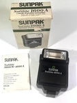 Vtg Sunpak Softlite 1600A Camera Hot Shoe Flash Auto Thyristor W Box Manual Nos. Fixed Price $19.95.