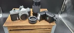 Nikon Nikkormat Ft, Mitakon 8-200MM Zoom, Sunpak Flash, Teleconverter And More... Fixed Price $80.00.