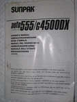 Original Sunpak Instruction Manual For Auto 555 / G4500DX Flash. Fixed Price $10.00.