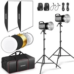 Neewer 2 Pack S101-400W Pro 400WS Studio Monolight Flash Kit. Fixed Price $270.00.