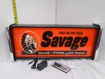 Savage First The Field Led Display Lighted Sign Lightbox Wall Hanging. Fixed Price $125.00.