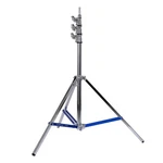 Flashpoint 9.9FT Steel Light Stand Pro With Leveling Leg, Silver, Max Load 22LB. Fixed Price $169.00.