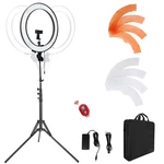 Ldgho 18-INCH Ring Light 55W Dimmable 5500K 240 Leds Color Filter Soft. Fixed Price $128.72.