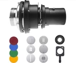Wellmaking Bowens Mount Optical Snoot: Flash Projector Attachment With Lens/gobo. Fixed Price $115.00.
