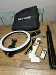 Neewer 10088612 18 Inch 55W 5500K Led Ring Light Kit Has Carry Bag Color Black. Fixed Price $125.00.
