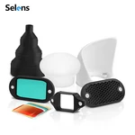 Selens Magnetic Flash Diffuser Sphere Bounce Speedlite Honeycomb Grid Gel Filter. Fixed Price $28.99.