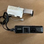 Minolta 16 Model Tiny Spy Camera & Duofit Attachment Parts Or Repair Only. Fixed Price $19.99.