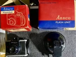 Ansco JN189 Camera & 174 Flash. Mint Original Box. Fixed Price $30.00.