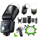 Godox V1MID Flash Ttl Round Head Camera For Sony / Diffuser Dome AK-R11. Fixed Price $186.90.