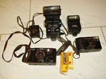 Vintage Canon AF35M Auto Focus 35MM + Ml 2 Flash Film Camera For Parts. Fixed Price $33.65.