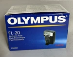 Olympus FL-20 Electronic Flash For With Box And Manual. Fixed Price $34.99.