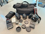Canon 40D, 18-55MM, 55-250MM Lenses, 430 Exii Flash Lqqk!!!!. Fixed Price $238.50.
