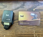 Bolt VC-310SMI Compact On-camera Flash For Sony Cameras. Fixed Price $24.99.