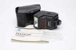 Minolta Maxxum 2800AF Flash, Case, Diffuser, Manual, Tested, Great. Fixed Price $17.95.