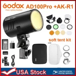 Godox AD100PROII 100WS Ttl Hss Pocket FLASH+AK-R1 Magnetic GELS+X3-C Trigger Kit. Fixed Price $367.65.