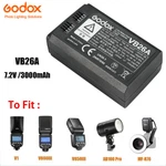 Us Godox VB26A/B 3000MAH Flash Rechargeable Li-ion Battery For V1 V860III MF-R76. Fixed Price $49.00.
