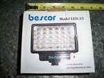 Bescor LED-35 Watt Broad Beam Video Light. Fixed Price $45.99.