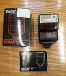 Vivitar Auto Focus Illuminator Flash With Box And Manual Untested Clean 628AF. Fixed Price $19.95.