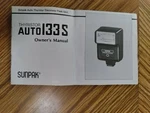Sunpak Thyristor Auto 133 Electronic Flash Unit Owner's Manual Instructions. Fixed Price $12.95.